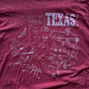 Texas map shirt